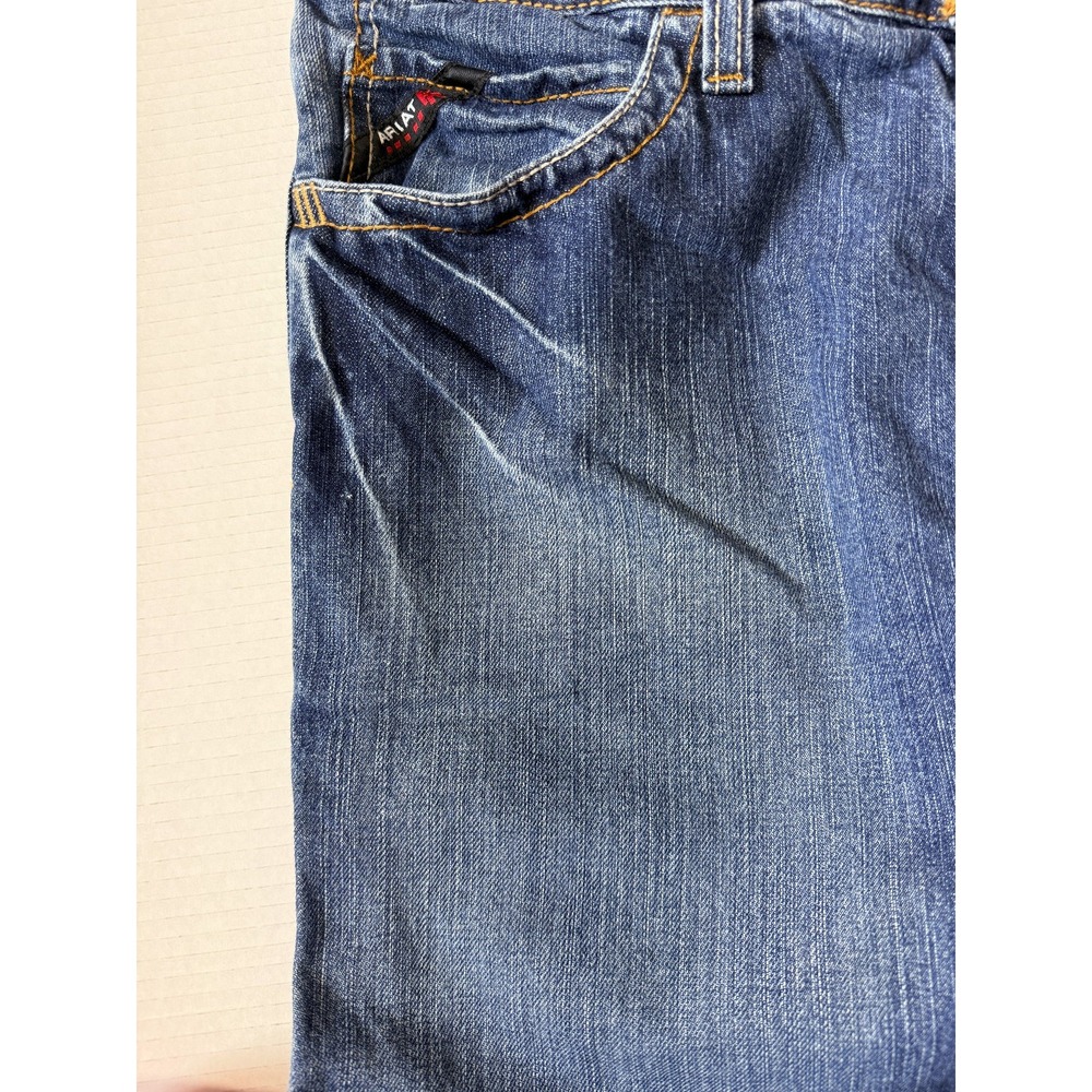 ARIAT M4 FR - Men's Relaxed Bootcut Flame Resistant Denim Jeans - Size 33x36 - Picture 7 of 10